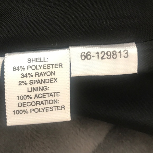 Ann Taylor Black with ecru embroidery skirt - Picture 5 of 5